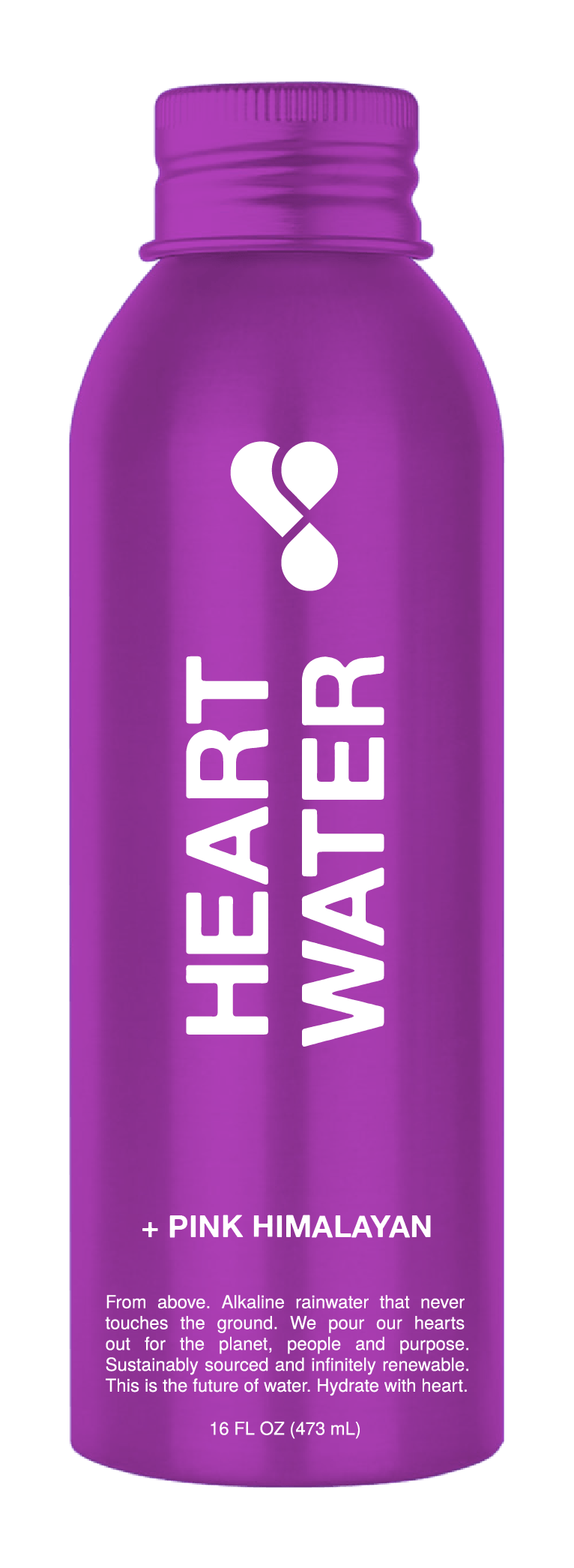 Heart Water Bottle Mocks Pink Himalayan 2